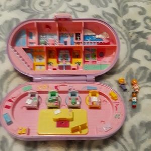 Vintage Polly Pocket Blue Bird with 3 figures